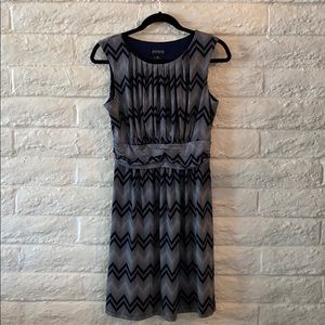 Navy chevron dress